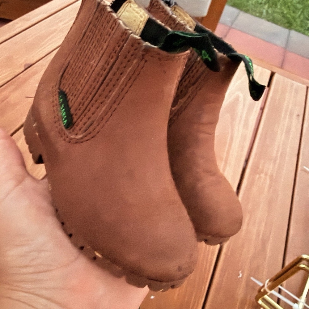 La Barca Baby Boots Size 11.5 Brown Leather